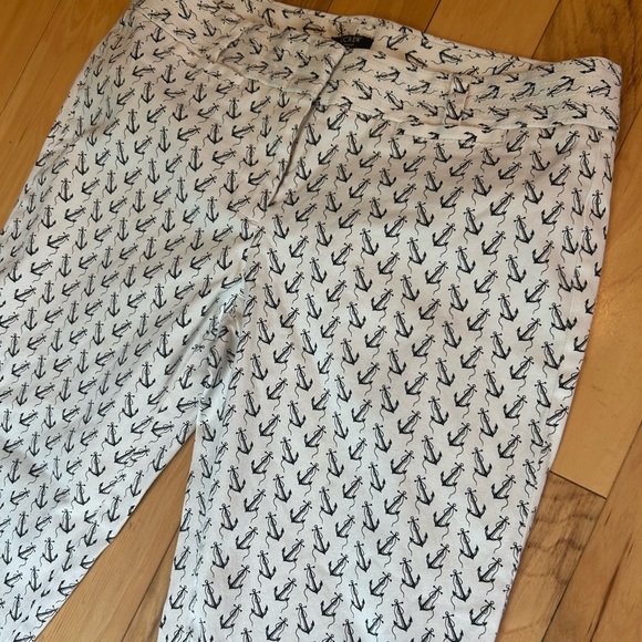 J. Crew White and Black Cropped Ankle Women’s Pants - Picture 4 of 12